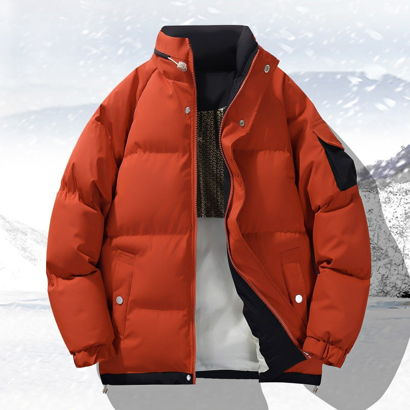 Men's non-padded outdoor quilted jacket with high standing collar insulation and elastic cuffs Mune Fashion