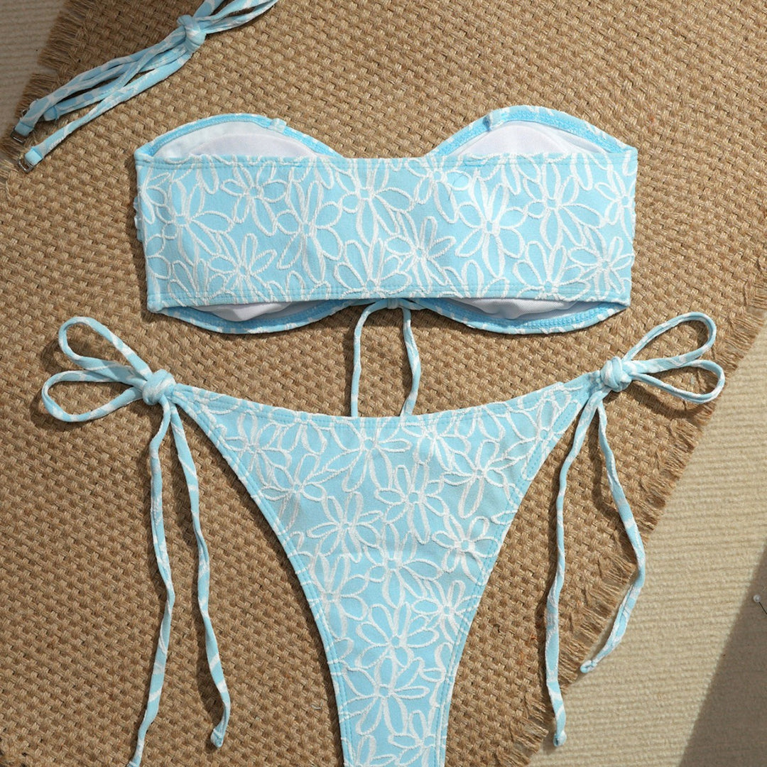 Women’s bandeau bikini set with playful ruffle details Mune Fashion