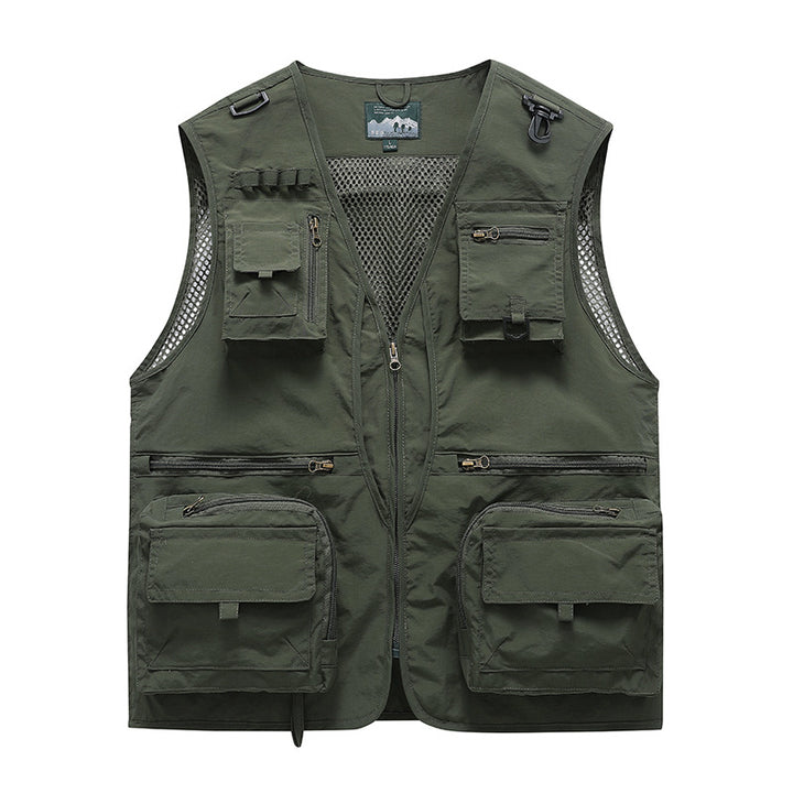 Men's Multifunctional Fishing Vest with Numerous Pockets Mune Fashion