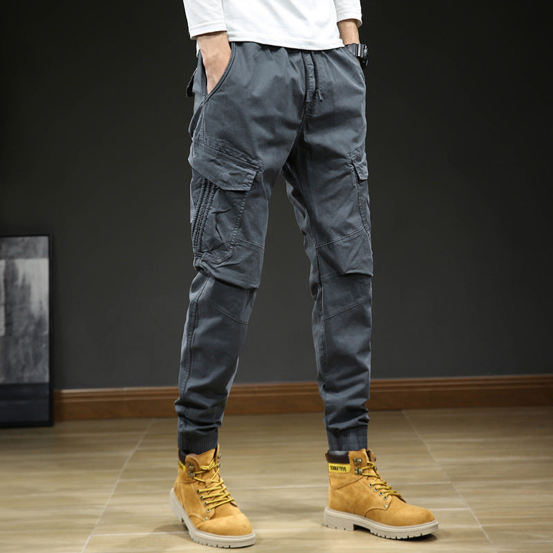 Men's Cargo Jogger Pants with Multi-Pockets and Drawstring Mune Fashion