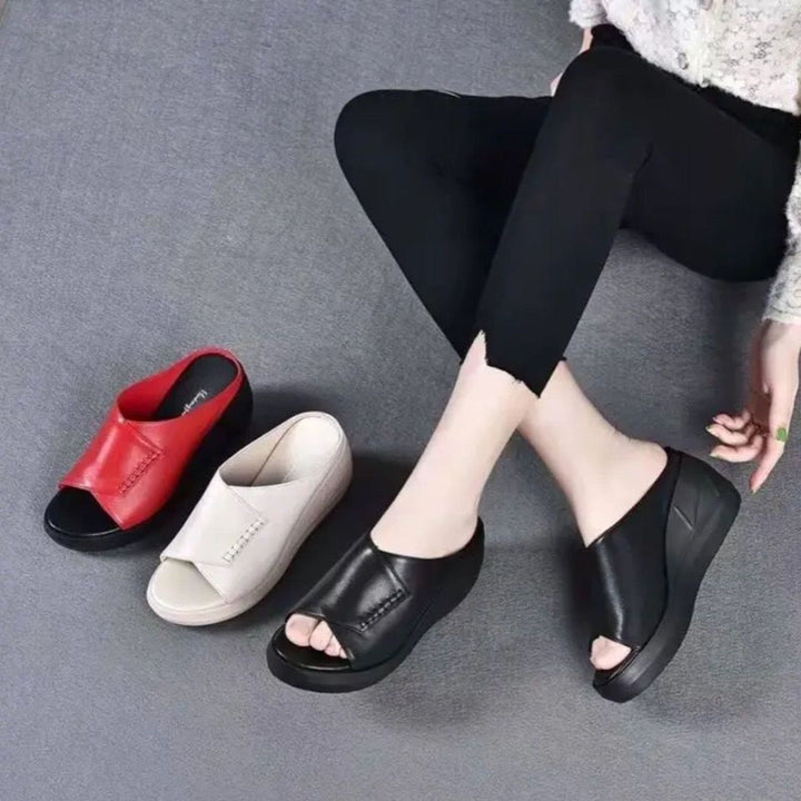 Women's orthopedically inspired slip-on mule with viscoelastic memory insole Mune Fashion