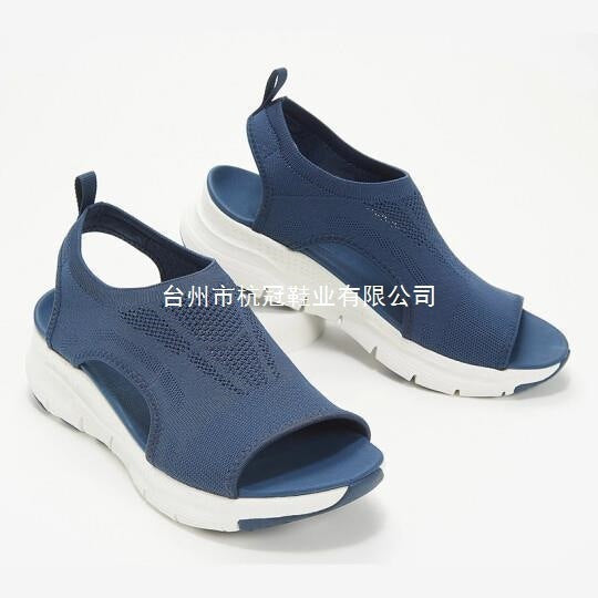 Women’s Sportive Knit Slingback Sandals with Chunky Sole Mune Fashion