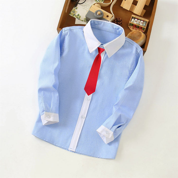 Women's elegant shirt with contrasting cuffs Mune Fashion