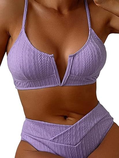 Women's High-Quality Bikini Set with V-Neck Mune Fashion