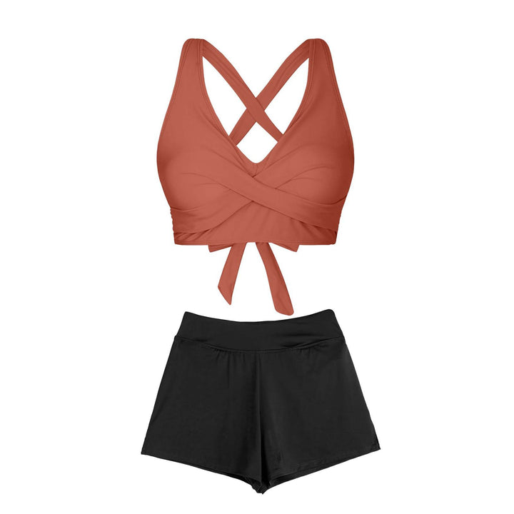 Women's Two-Piece Swimsuit with Floral Design Mune Fashion