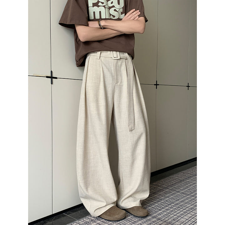 Women Elegant and Casual Wide Fabric Pants Mune Fashion