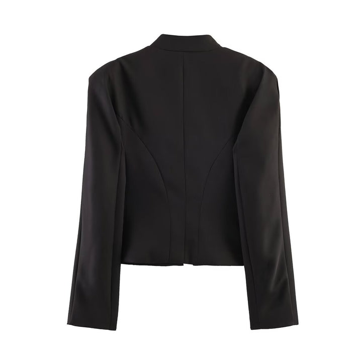 Women's short blazer in parade and military look with decorative cord applications and decorative buttons Mune Fashion