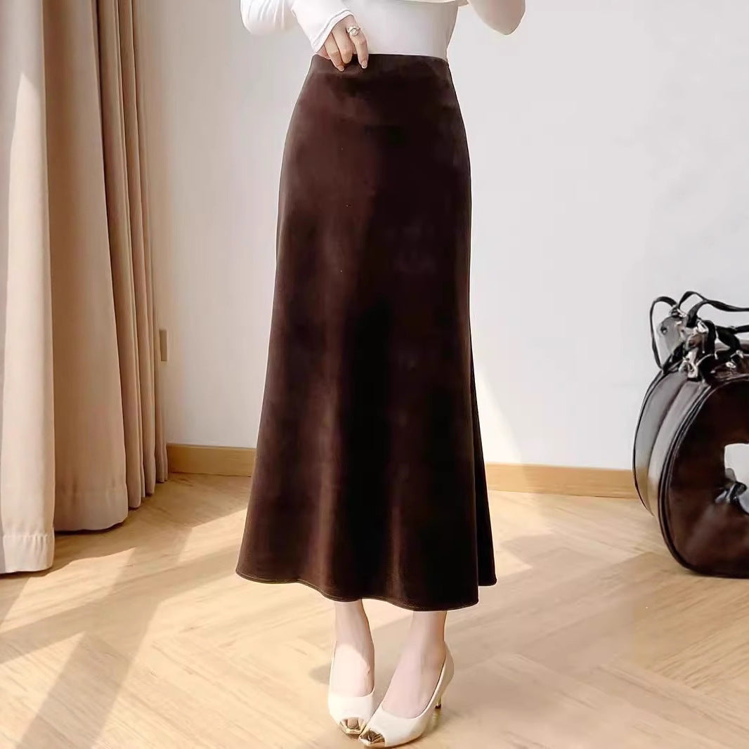 Ladies Flowing Maxi Skirt with High Waist Mune Fashion