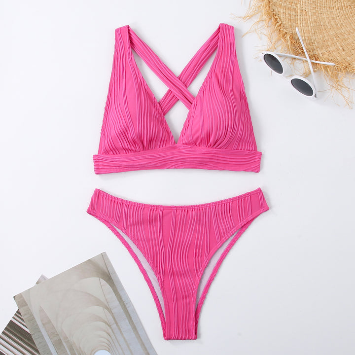 Ladies Refined Triangle Bikini Set Mune Fashion