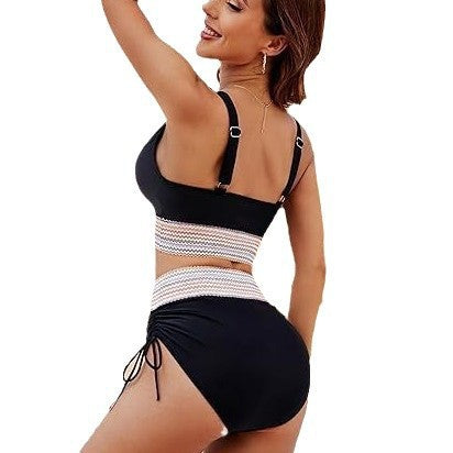 Women High-Waisted Bikini with Elastic Design Mune Fashion