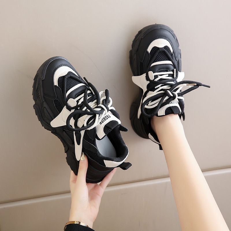 Women's Chunky Sneakers with breathable mesh upper and sturdy profile Mune Fashion