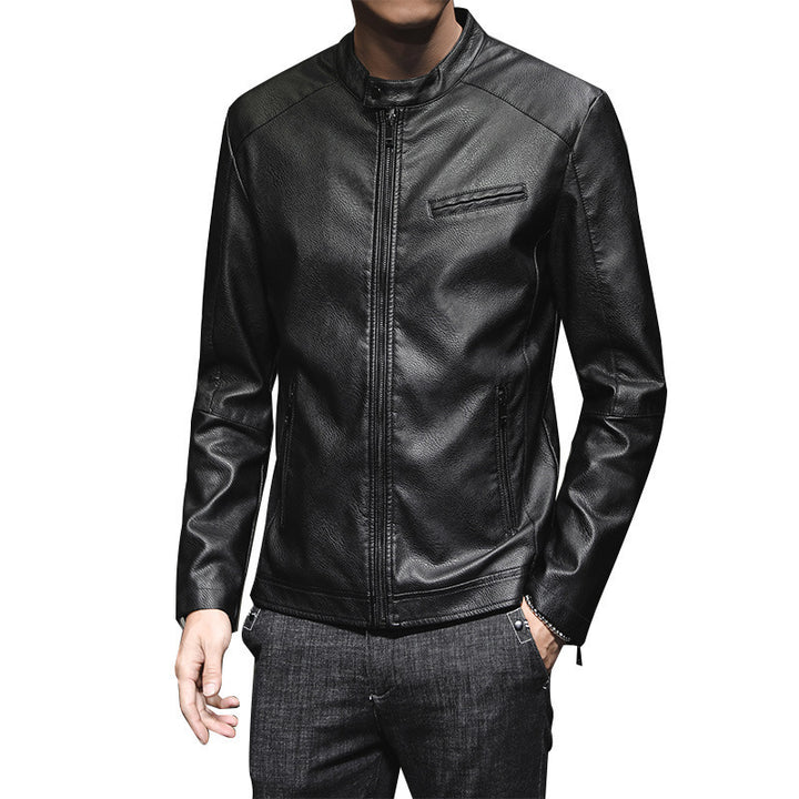Men's Modern Faux Leather Jacket Mune Fashion
