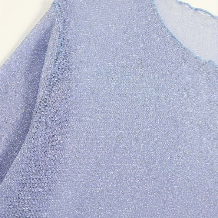Women's Beach Top with Sparkling Material Mune Fashion