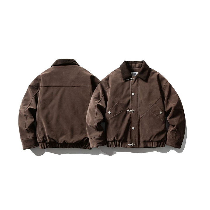 Men's short blazer made of canvas with toggle fastenings and elastic hem Mune Fashion