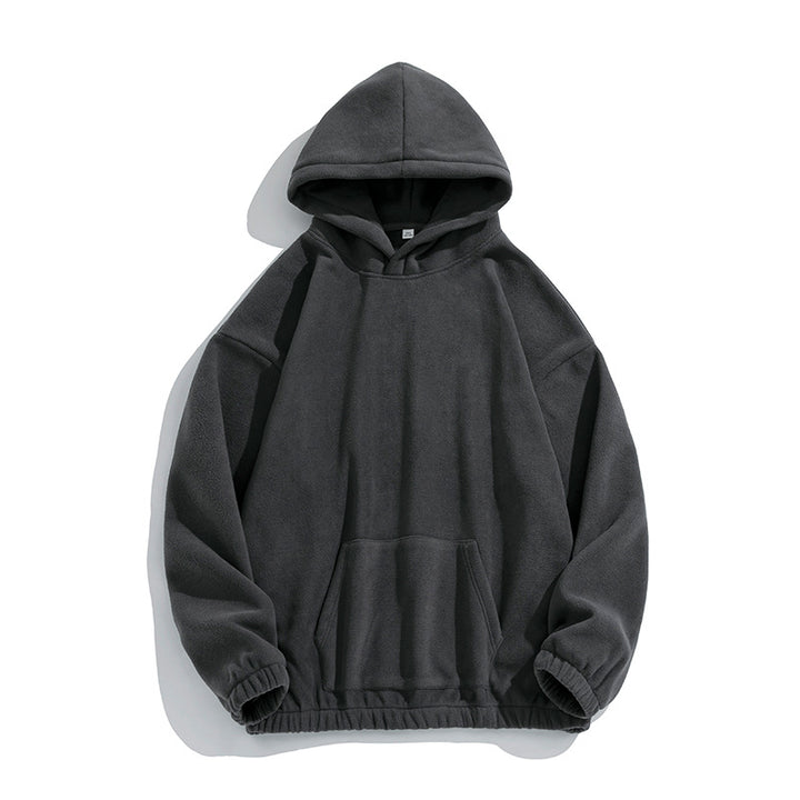 Unisex Oversize Fleece Hoodie with elastic hem and applied kangaroo pocket Mune Fashion