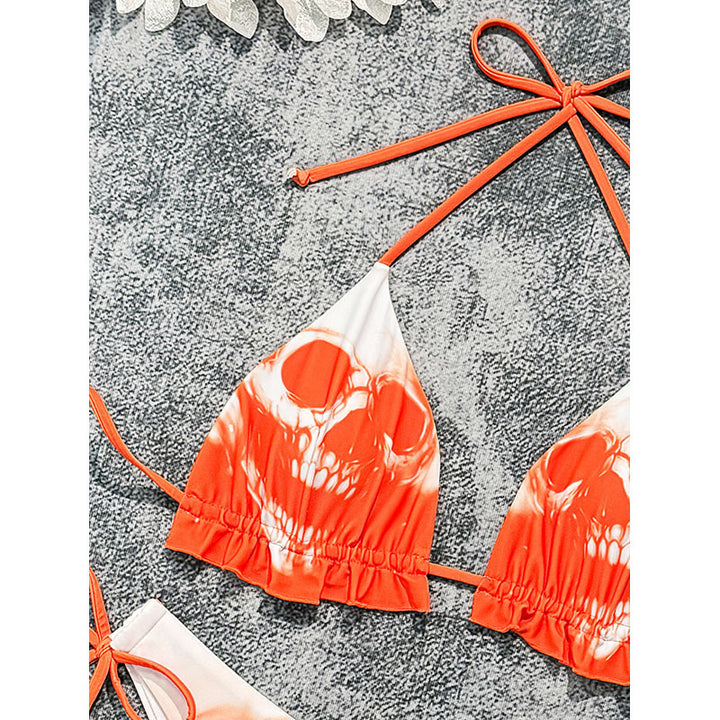 Women's Triangle Bikini with trendy Skeleton Design Mune Fashion