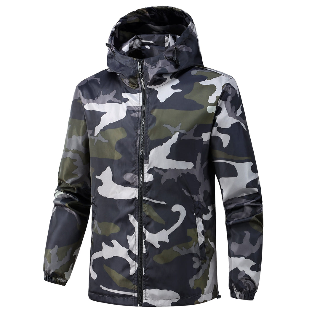 Men's Lightweight Camouflage Jacket with Hood Mune Fashion