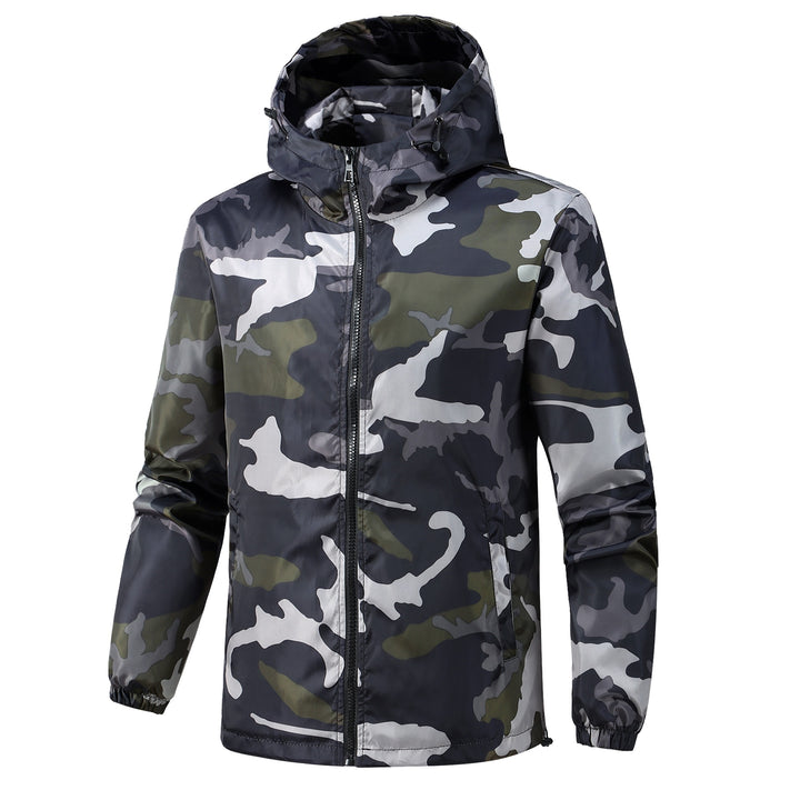 Men's Lightweight Camouflage Jacket with Hood Mune Fashion