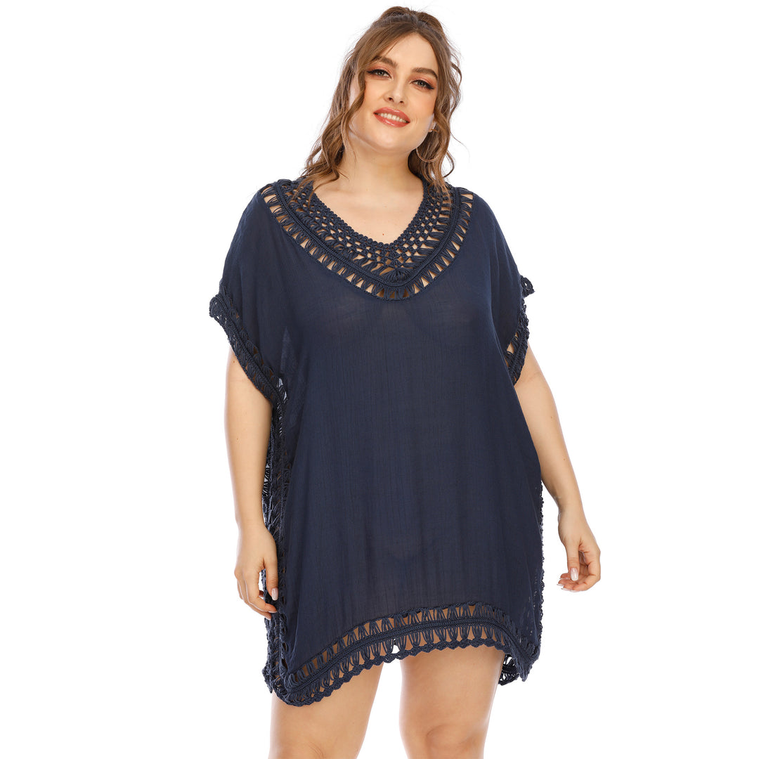 Women elegant crochet beach cover-up Mune Fashion