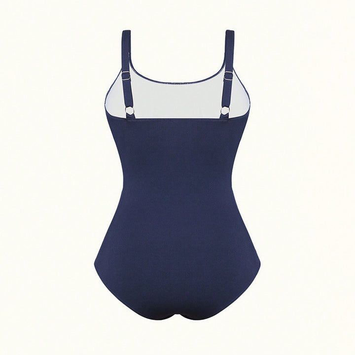 Women's one-piece swimsuit with elegant gathering Mune Fashion