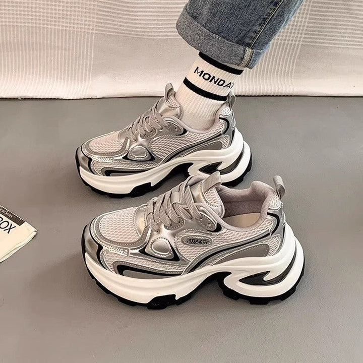 Women High-Performance Sneakers with Thick Sole and Reflective Details Mune Fashion