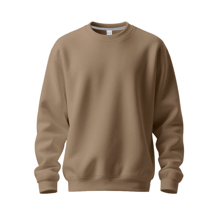 Men's oversized crew neck sweatshirt made of soft cotton fleece with ribbed cuffs Mune Fashion