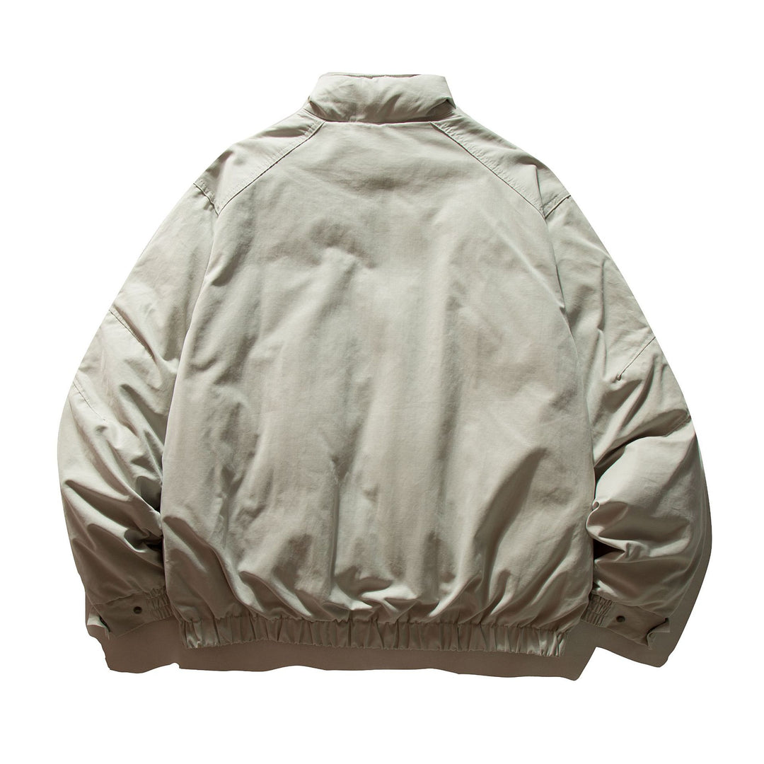 Men's padded bomber jacket with high stand-up collar and elastic hem Mune Fashion