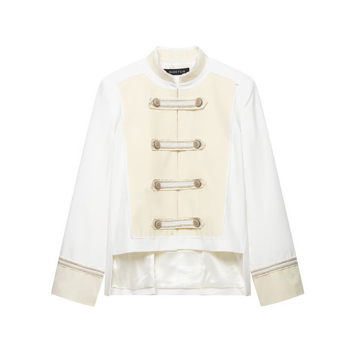 Ladies short jacket in a military-inspired look with cord application Mune Fashion