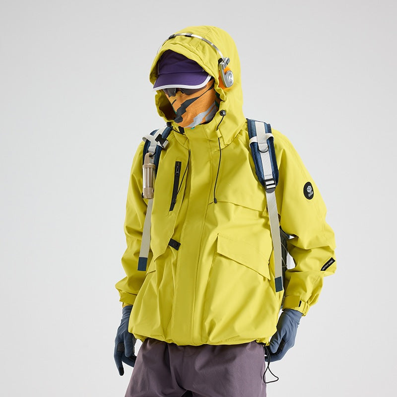 Men's Multifunctional Weatherproof Hybrid Jacket with Mesh Ventilation Concealed Zipper & Utility Pockets Mune Fashion