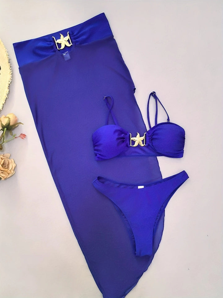 Ladies' bikini set with transparent skirt Mune Fashion