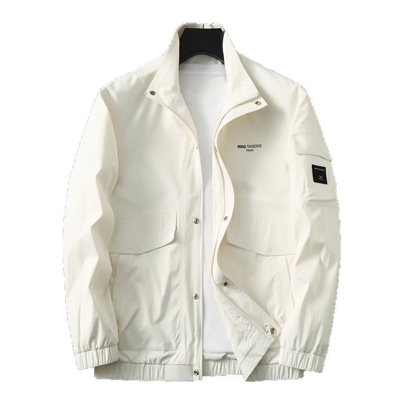Men's functional field jacket with standing collar, arm pocket, and flap pockets Mune Fashion