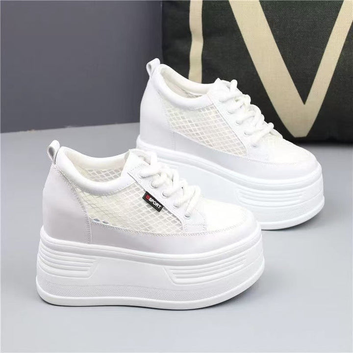 Women’s Platform Sneakers with Breathable Mesh Design and Non-Slip Sole Mune Fashion