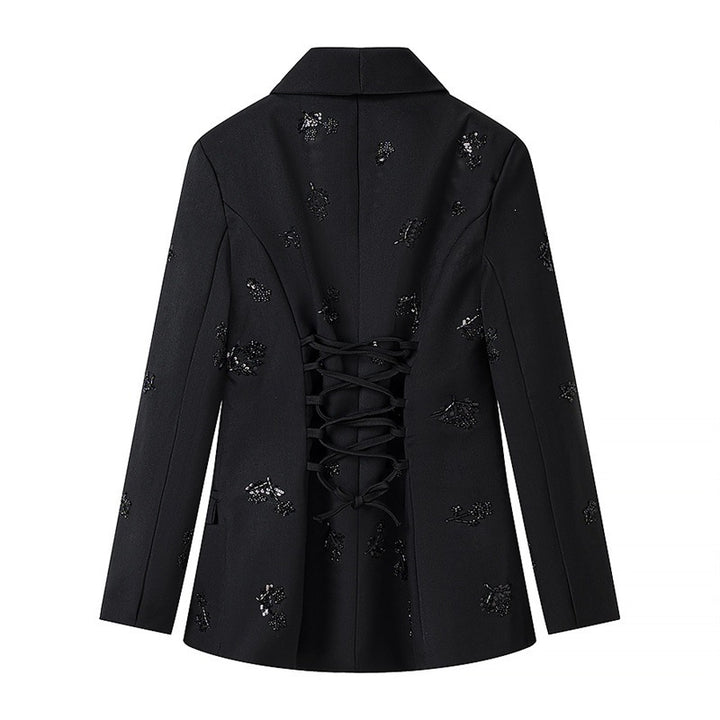 Women High-waisted Straight Pleated Trousers with Concealed Button Placket and Pressed Fold Mune Fashion