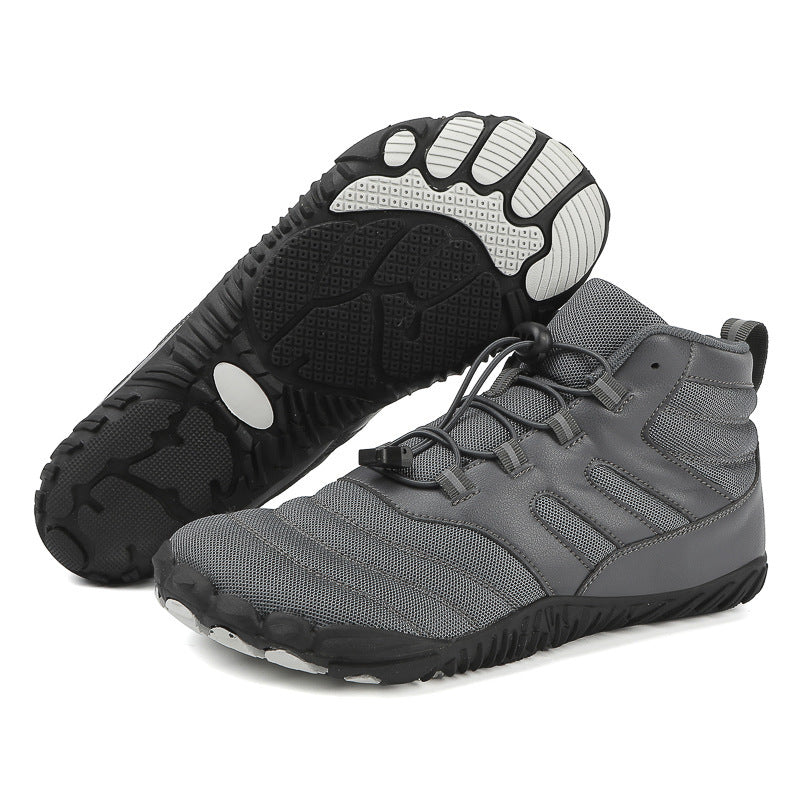 Unisex nan ankle-high barefoot-like watersports shoe with quick lacing and flexible profile sole Mune Fashion