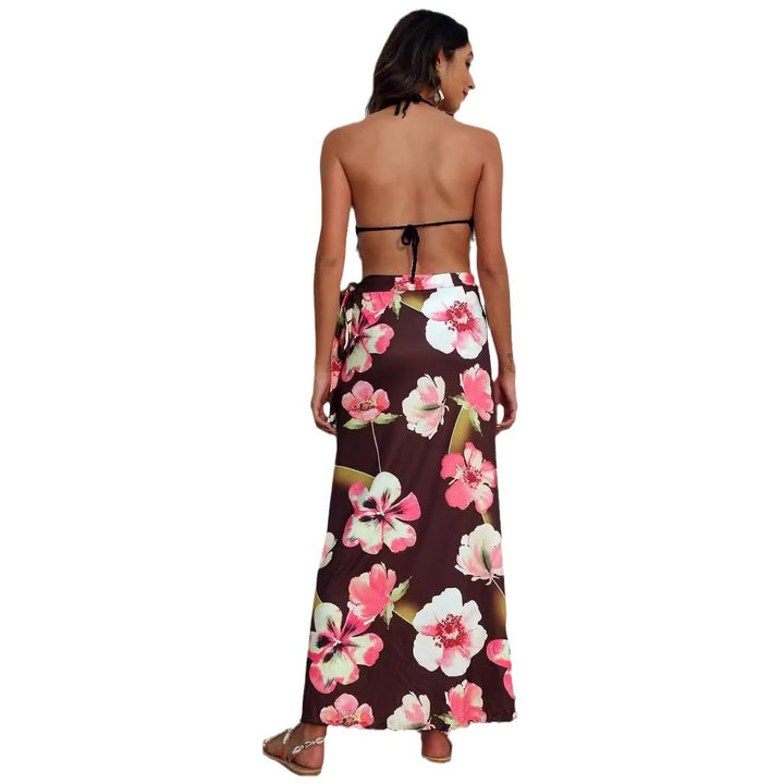 Ladies elegant maxi skirt with floral pattern Mune Fashion