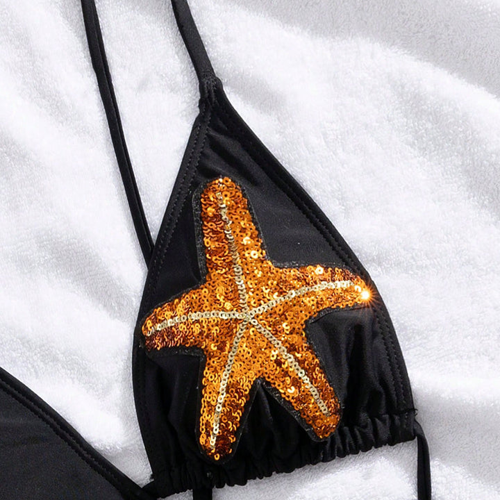 Women's Swimwear with Sparkling Star Decor Mune Fashion