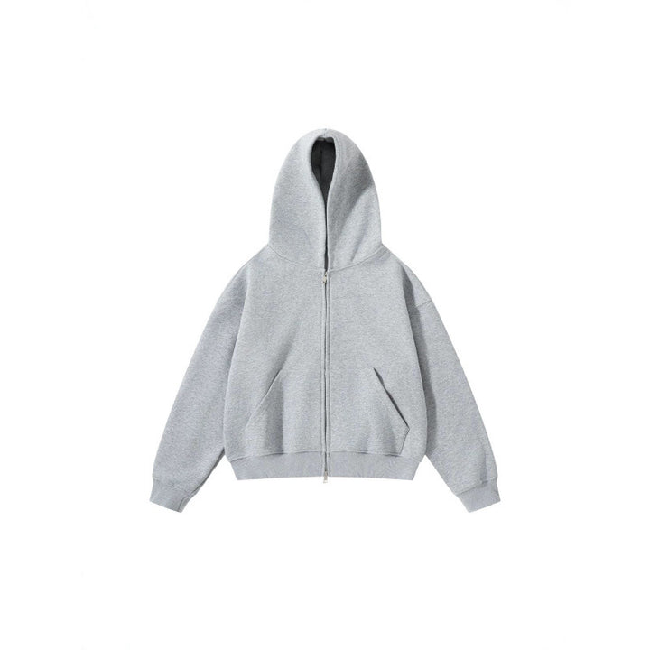 Unisex Oversize Hoodie with full zip and kangaroo pockets made of cotton fleece Mune Fashion