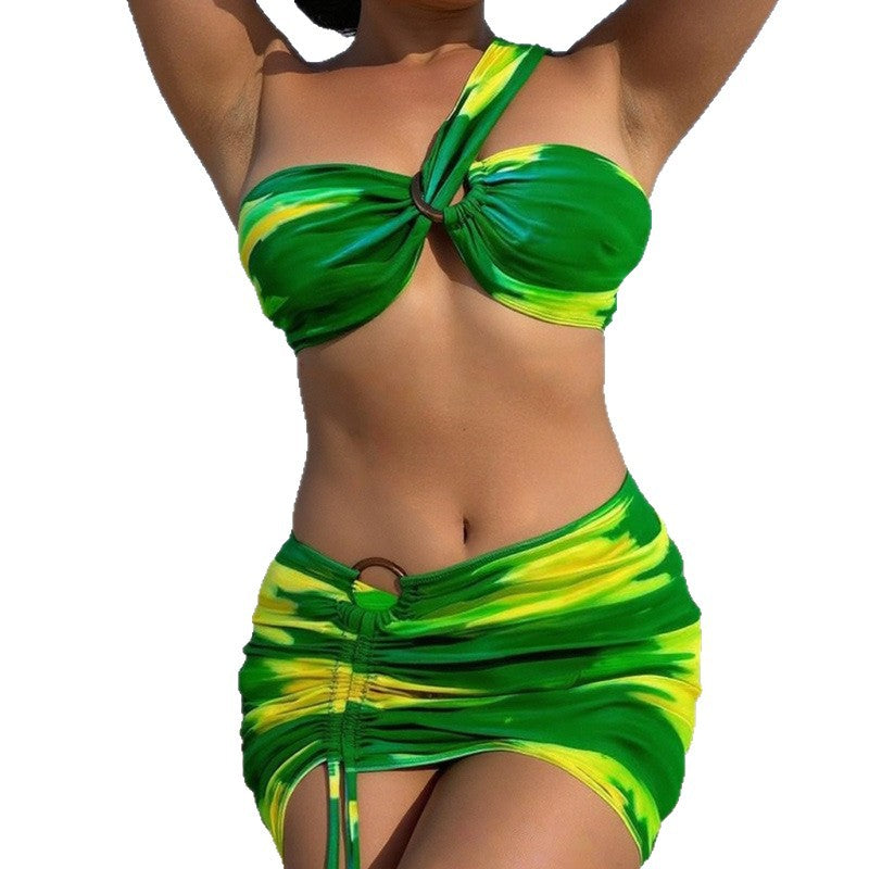 Women’s bikini set with asymmetric top and sophisticated wrap design Mune Fashion
