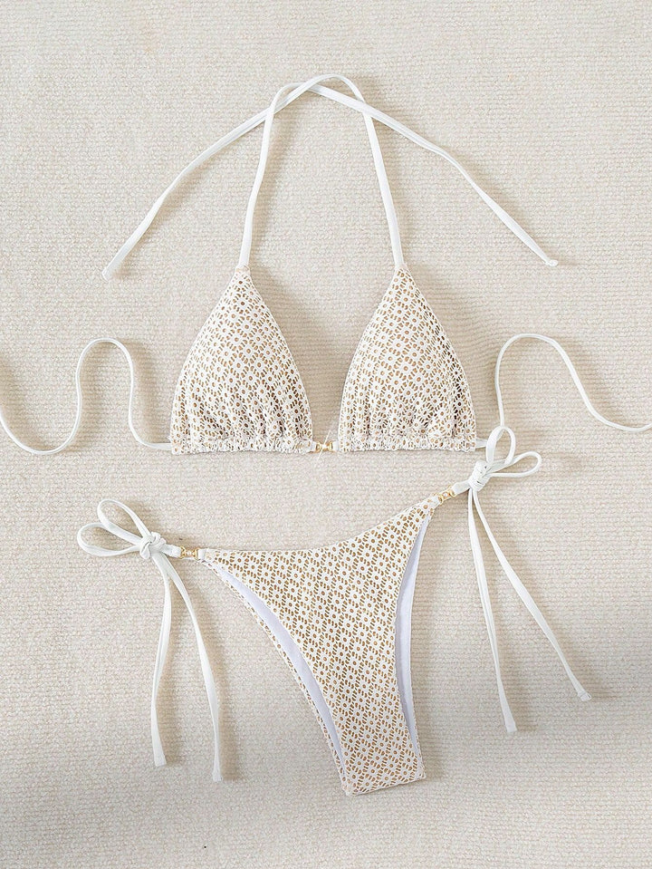 Ladies refined bikini cut with adjustable ties Mune Fashion