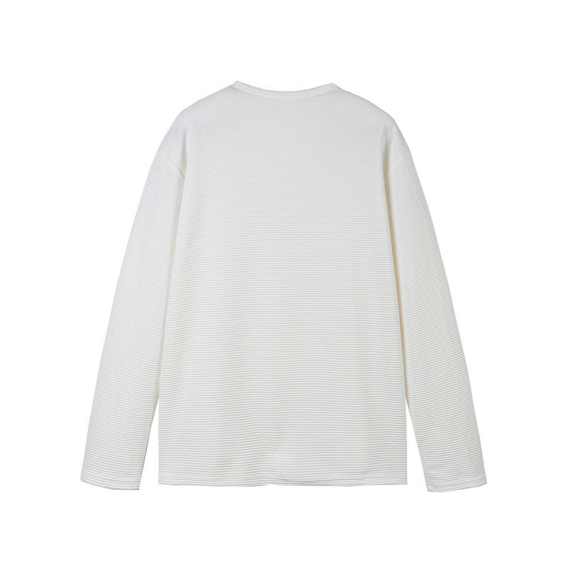Unisex Thermal Henley Shirt with Waffle Texture and Long Sleeve Mune Fashion