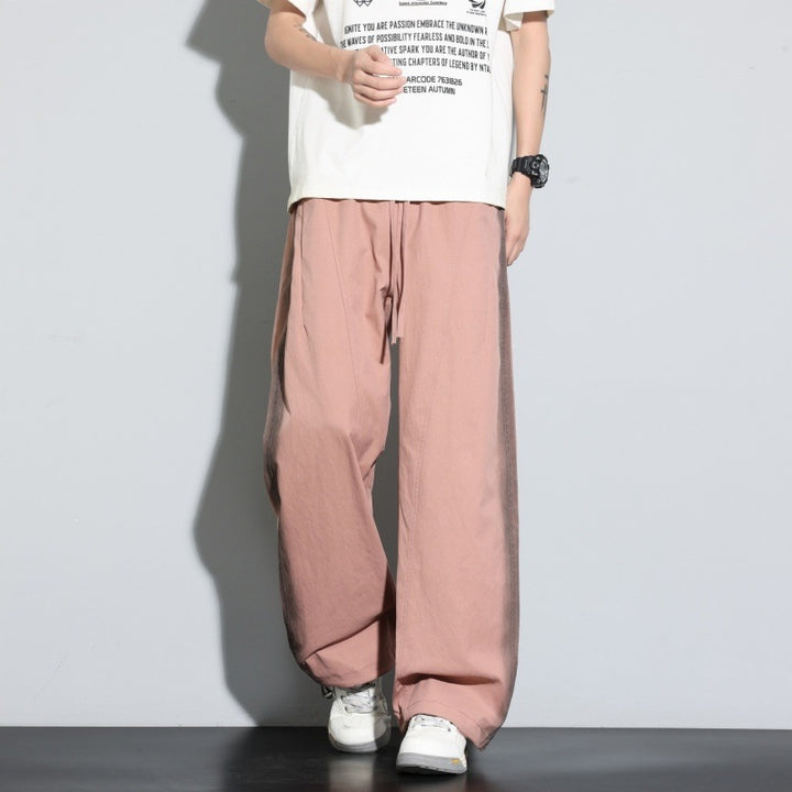 Women Wide Layered Lounge Pants with Cargo Details & Elastic Drawstring Mune Fashion