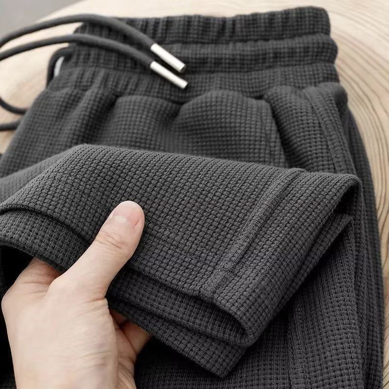 Men's Comfortable Waffle Structure Jogging Pants Mune Fashion