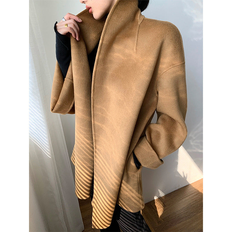 Ladies wrap jacket with waist belt Mune Fashion