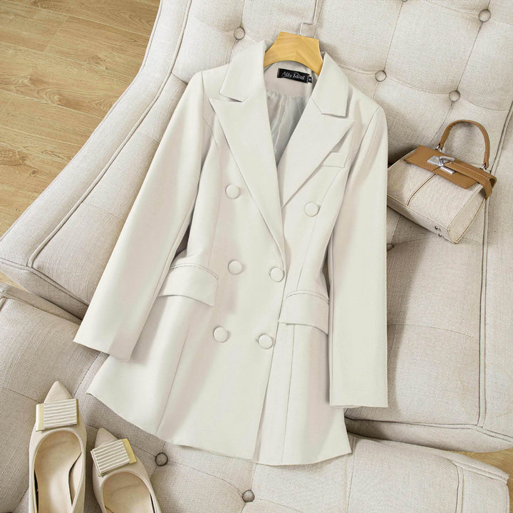 Women Elegant and Stylish Double-Breasted Blazer Mune Fashion