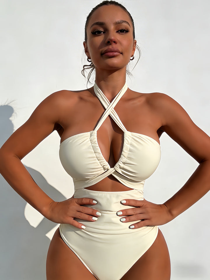 Women's One-Piece Swimsuit with Elegant Knot Design Mune Fashion
