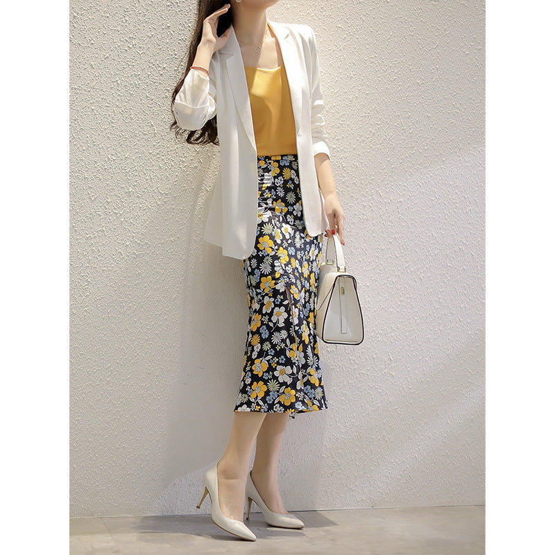 Women's Floral, Swinging Midi Skirt Mune Fashion