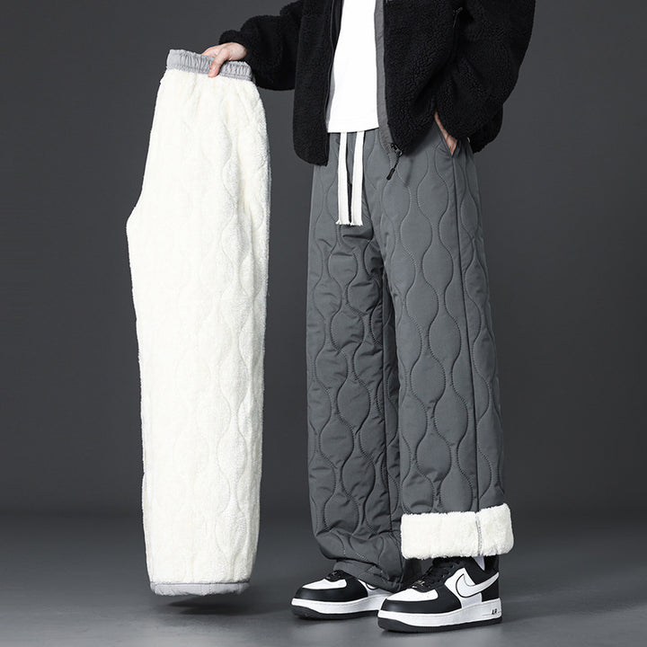 Men's Comfortable Fleece Jogging Pants with Lining