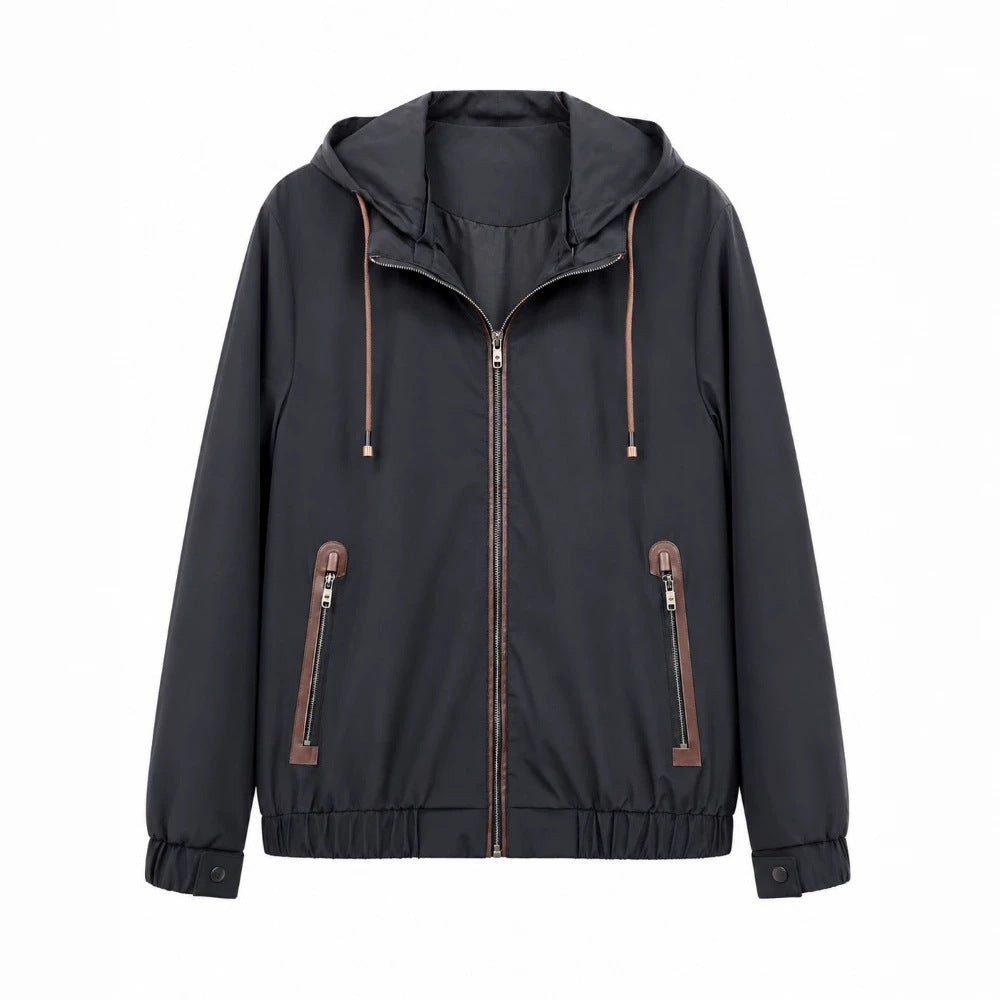 Men's Sporty Transitional Jacket with Hood Mune Fashion