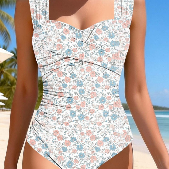 Women Classic One-Piece with Effective Gathering Mune Fashion