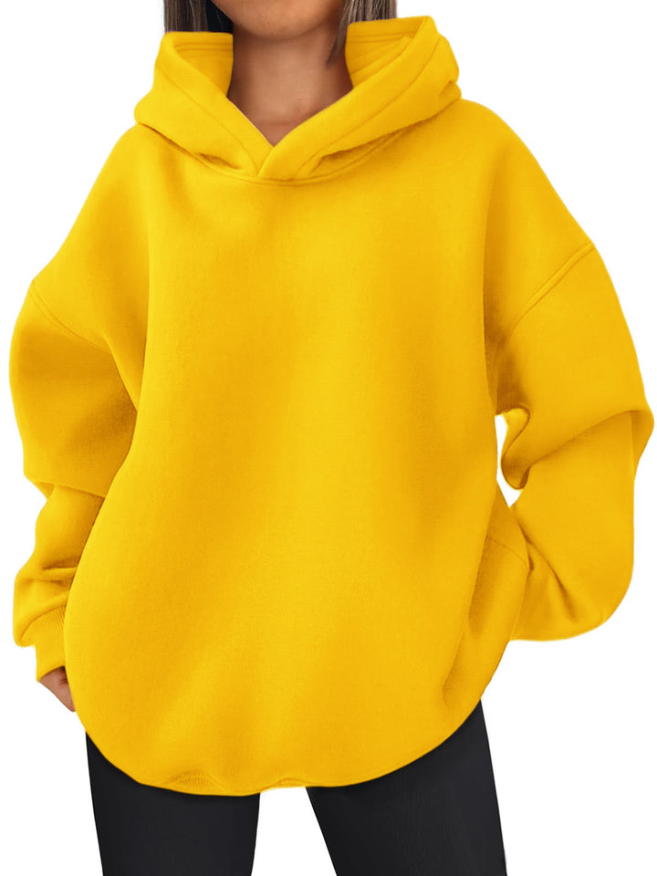 Women's nan kastiger hoodie with double-layered hood, dropped shoulders and longer back Mune Fashion